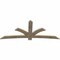 Ekena Millwork Davenport Rough Sawn Timber Gable Bracket, Douglas Fir, 96"W x 40"H x 2"D x 6"F, 10/12 Pitch GBW096X40X0206DAV00RDF - alternate 2